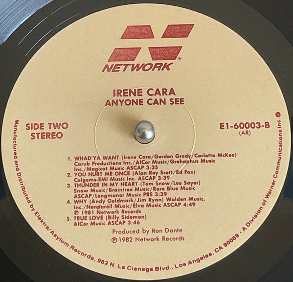Irene Cara : Anyone Can See (LP, Album, All)