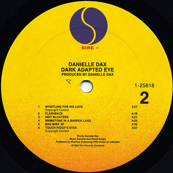 Danielle Dax : Dark Adapted Eye (LP, Comp, All)