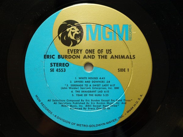 Eric Burdon & The Animals : Every One Of Us (LP, Album, H.V)