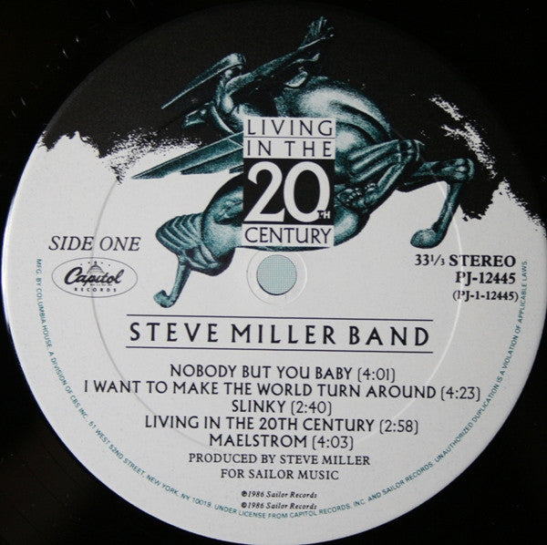 Steve Miller Band : Living In The 20th Century (LP, Album, Club)
