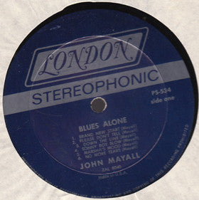 John Mayall : The Blues Alone (LP, Album, Mon)