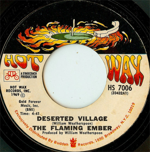 The Flaming Ember* : I'm Not My Brothers Keeper / Deserted Village (7", Single, Styrene, Pit)