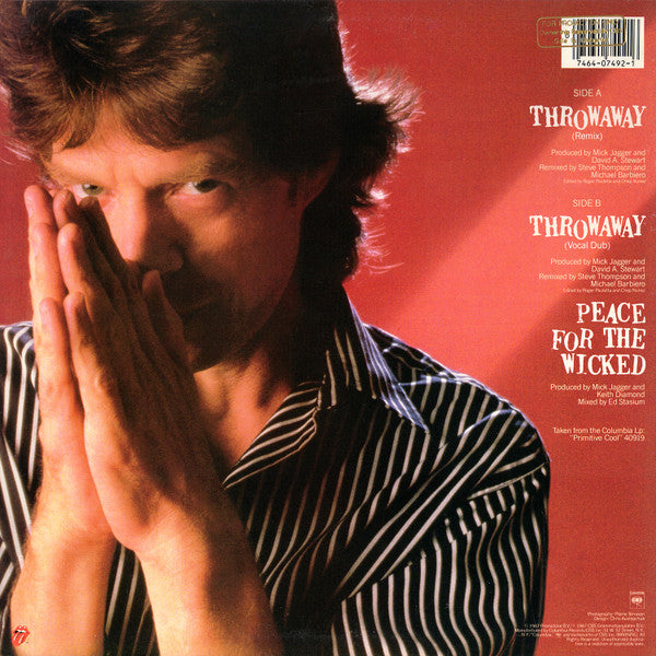 Mick Jagger : Throwaway (12")
