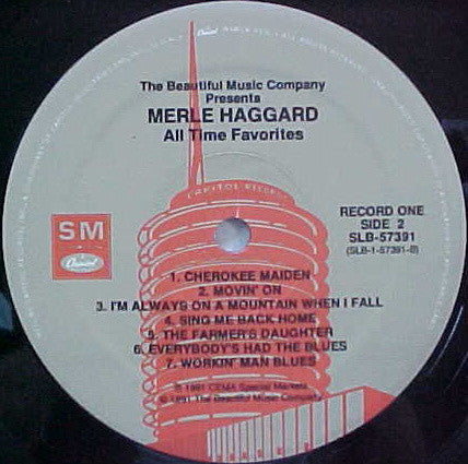 Merle Haggard : All-Time Favorites /  Treasury Of Love Songs (2xLP, Comp)