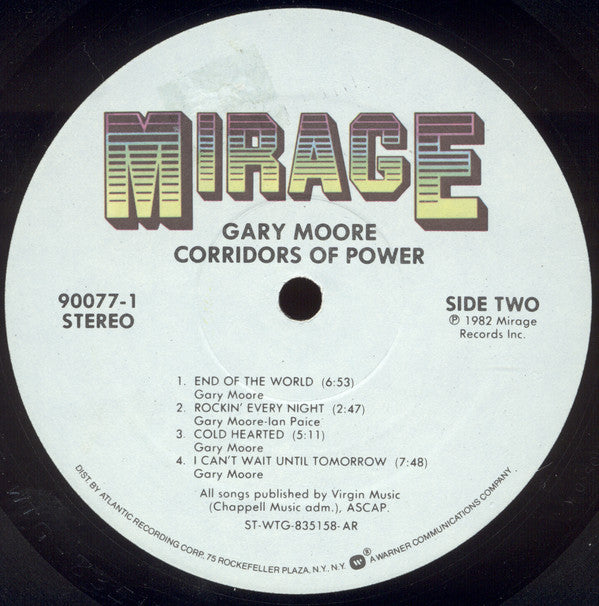 Gary Moore : Corridors Of Power (LP, Album, All)
