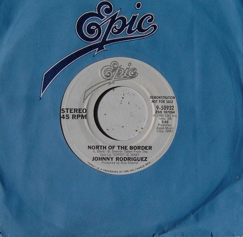 Johnny Rodriguez (4) : North Of The Border (7", Promo)