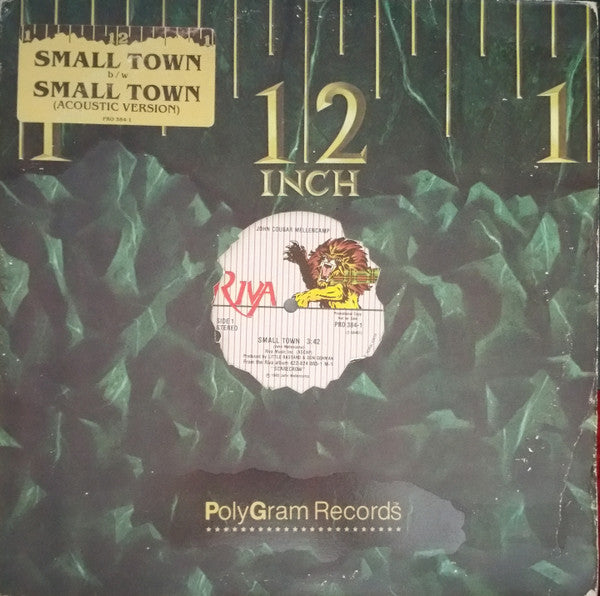 John Cougar Mellencamp : Small Town (12", Promo)