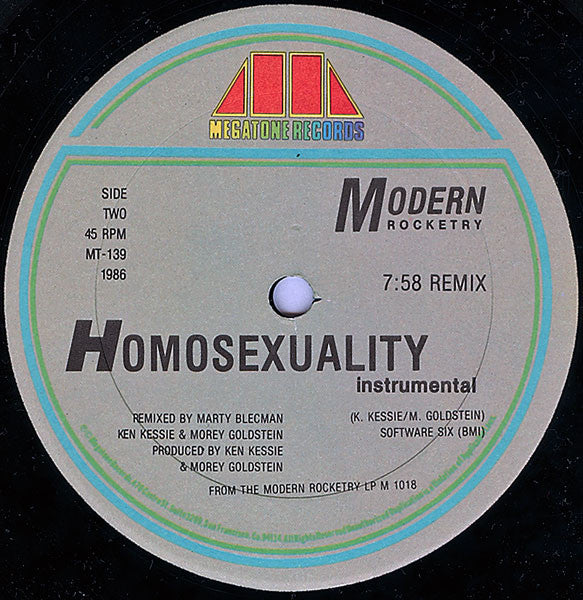 Modern Rocketry : Homosexuality (12")