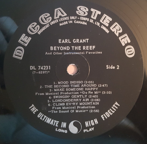 Earl Grant : Beyond The Reef And Other Instrumental Favorites (LP, Album)