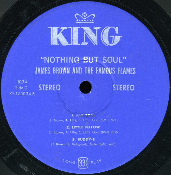 James Brown & The Famous Flames : James Brown Plays Nothing But Soul (LP, Album)