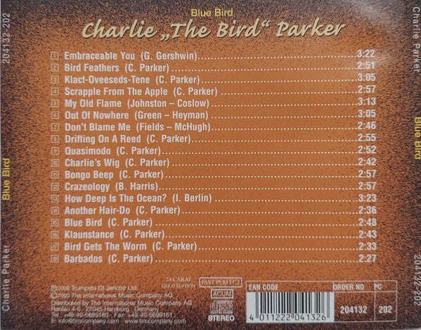 Charlie "The Bird" Parker* : Blue Bird (CD, Comp)