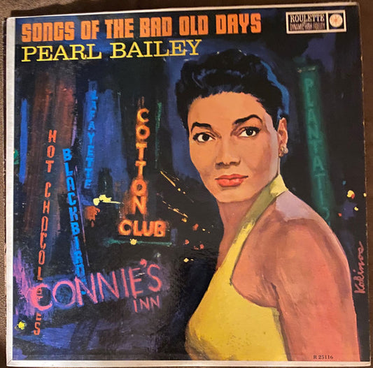 Pearl Bailey : Songs Of The Bad Old Days (LP, Album, Mono)