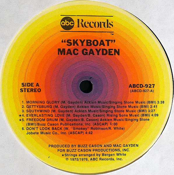 Mac Gayden : Skyboat (LP, Album)