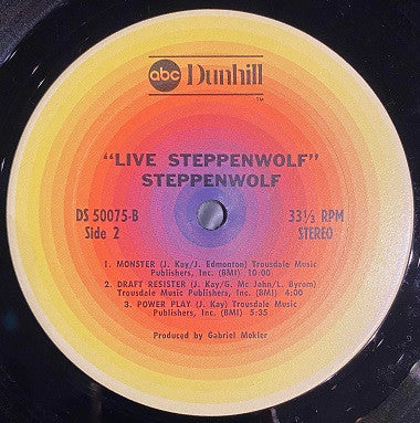 Steppenwolf : Live (2xLP, Album, RE, Ter)
