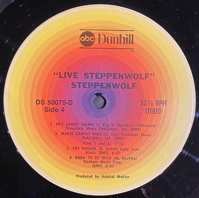 Steppenwolf : Live (2xLP, Album, RE, Ter)