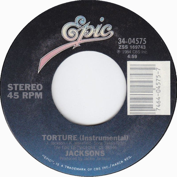 Jacksons* : Torture (7", Styrene, Pit)