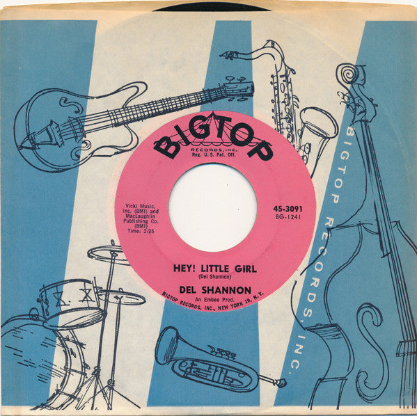 Del Shannon : Hey! Little Girl (7", Single)