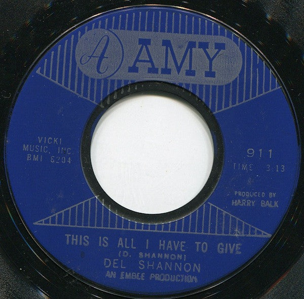 Del Shannon : Do You Want To Dance (7", Single, Styrene)