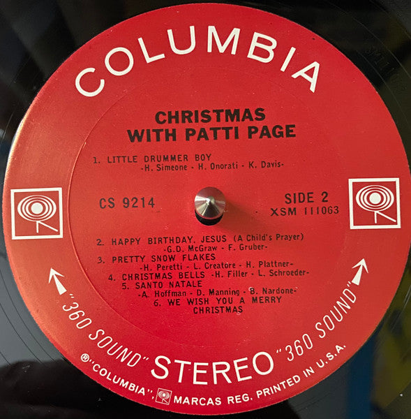 Patti Page : Christmas With Patti Page (LP, Album, Pit)