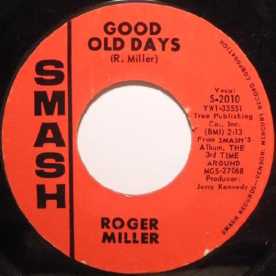 Roger Miller : England Swings (7", Single, Styrene, Ric)