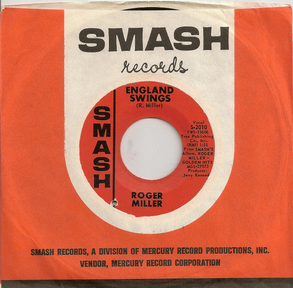 Roger Miller : England Swings (7", Single, Styrene, Ric)