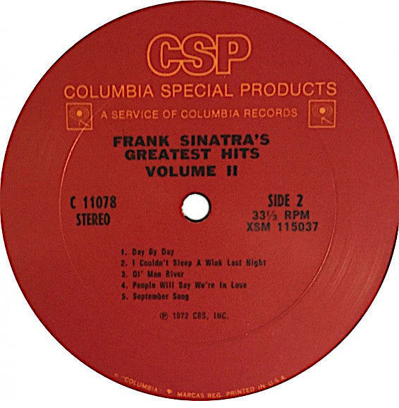 Frank Sinatra : Frank Sinatra's Greatest Hits - The Early Years - Volume Two (LP, Comp, RE)