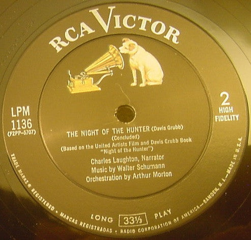Charles Laughton And Walter Schumann : The Night Of The Hunter (LP, Album)