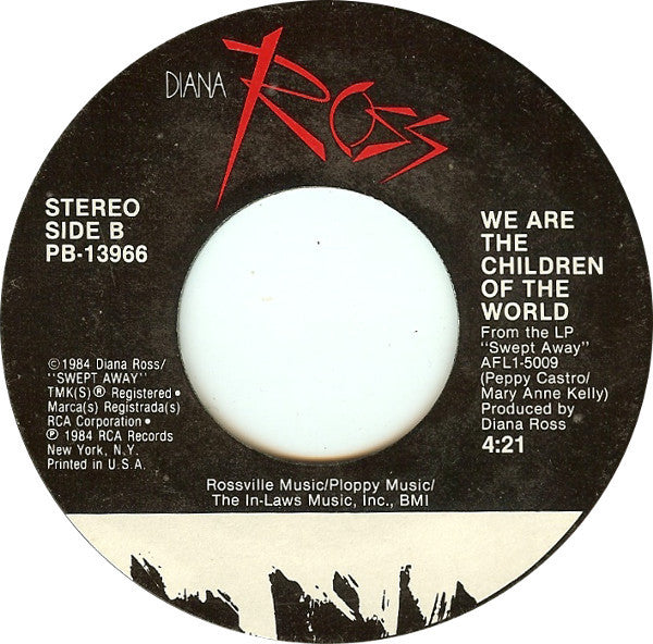 Diana Ross : Missing You (7", Single, Styrene, Cus)