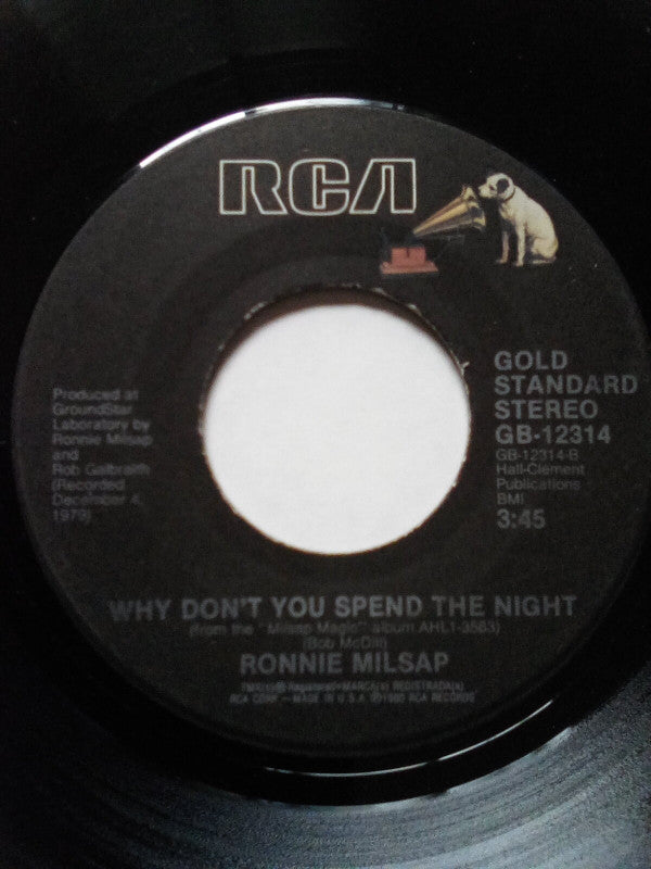 Ronnie Milsap : Smoky Mountain Rain / Why Don't You Spend The Night (7")