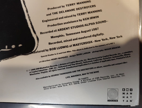 George Thorogood & The Destroyers : Born To Be Bad (LP, Album, Club)