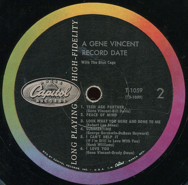 Gene Vincent With The Blue Caps* : A Gene Vincent Record Date (LP, Album)