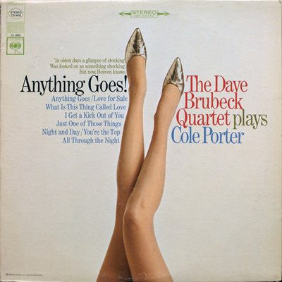The Dave Brubeck Quartet : Anything Goes! The Dave Brubeck Quartet Plays Cole Porter (LP, Album, Pit)