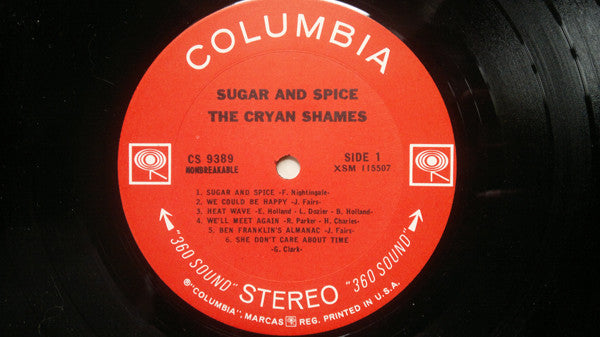 The Cryan' Shames : Sugar & Spice (LP, San)