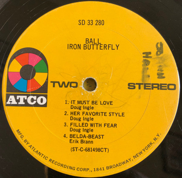 Iron Butterfly : Ball (LP, Album, Cus)