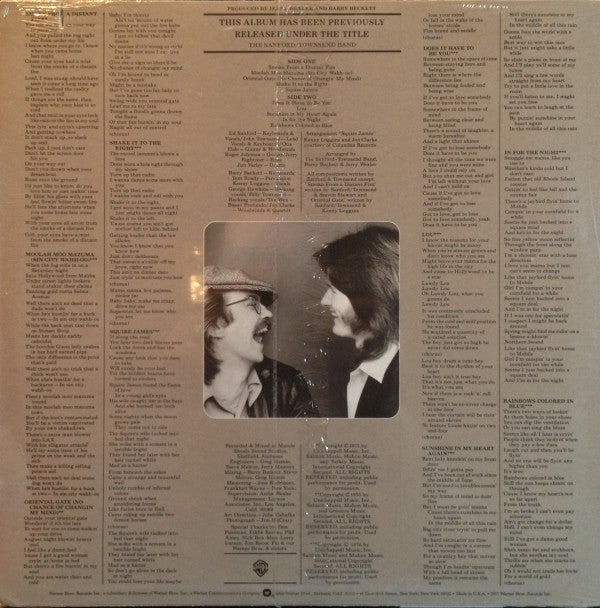 Sanford And Townsend* : Smoke From A Distant Fire (LP, Album, RE, Jac)