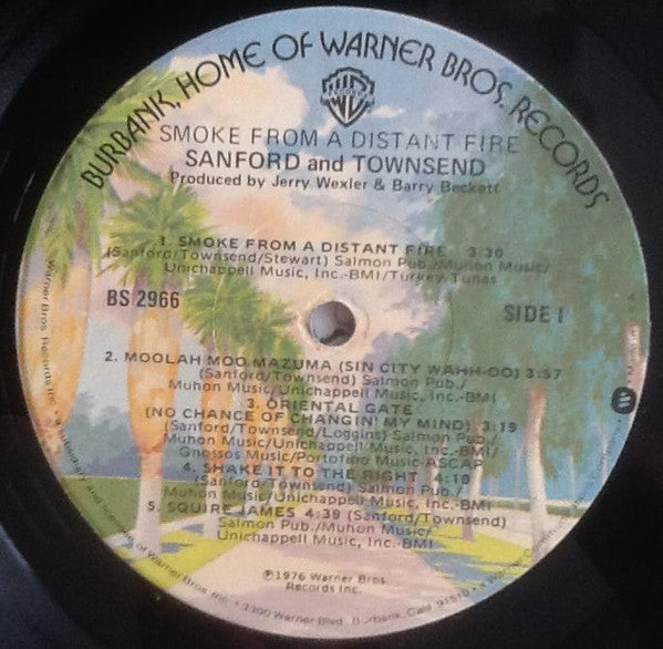 Sanford And Townsend* : Smoke From A Distant Fire (LP, Album, RE, Jac)