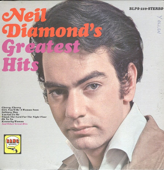 Neil Diamond : Neil Diamond's Greatest Hits (LP, Comp)
