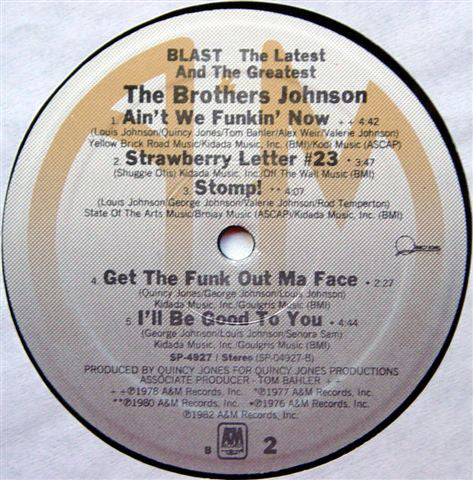 The Brothers Johnson* : Blast! (LP, Album, Comp, B-l)