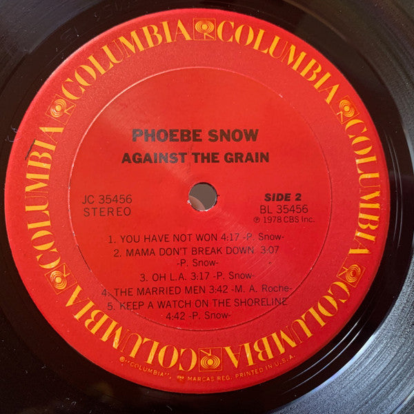 Phoebe Snow : Against The Grain (LP, Album, RP, Ter)