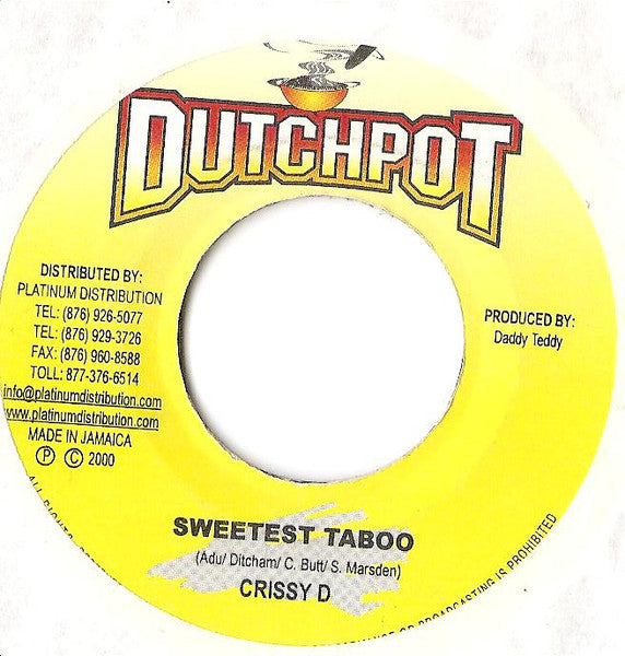 Crissy D : Sweetest Taboo (7")