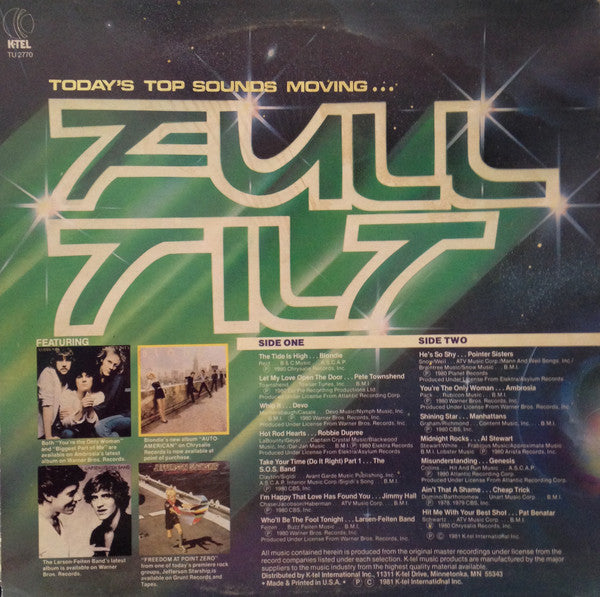 Various : Full Tilt (LP, Comp, 74)