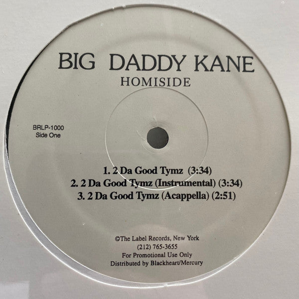 Big Daddy Kane : 2 Da Good Tymz (12", Promo)