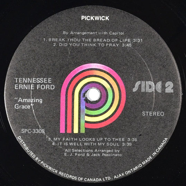 Tennessee Ernie Ford : Amazing Grace (LP, Album, RE)