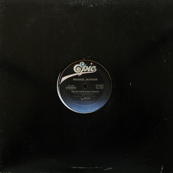 Michael Jackson : Billie Jean (12", Single, Car)