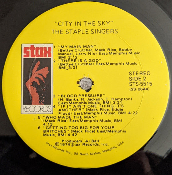 Staple Singers* : City In The Sky (LP, Album, Son)