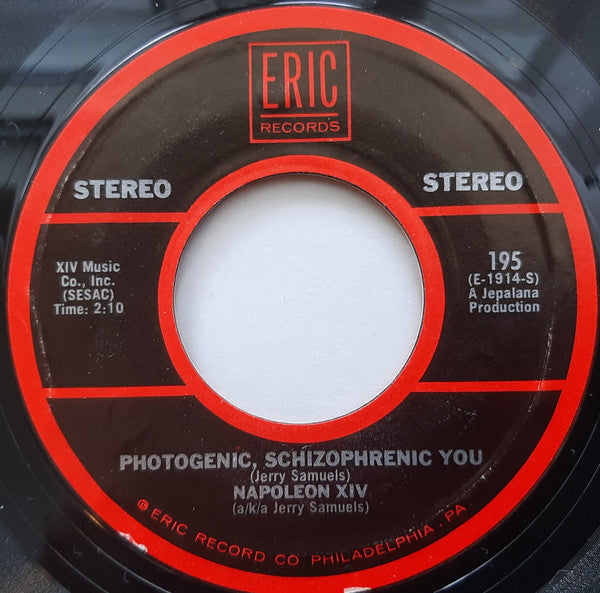 Napoleon XIV : They're Coming To Take Me Away, Ha-Haaa! (7", Single, Styrene, Phi)