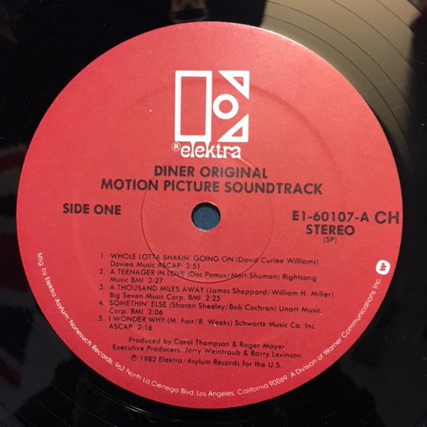 Various : Diner (Original Motion Picture Soundtrack) (2xLP, Comp, Club, Col)