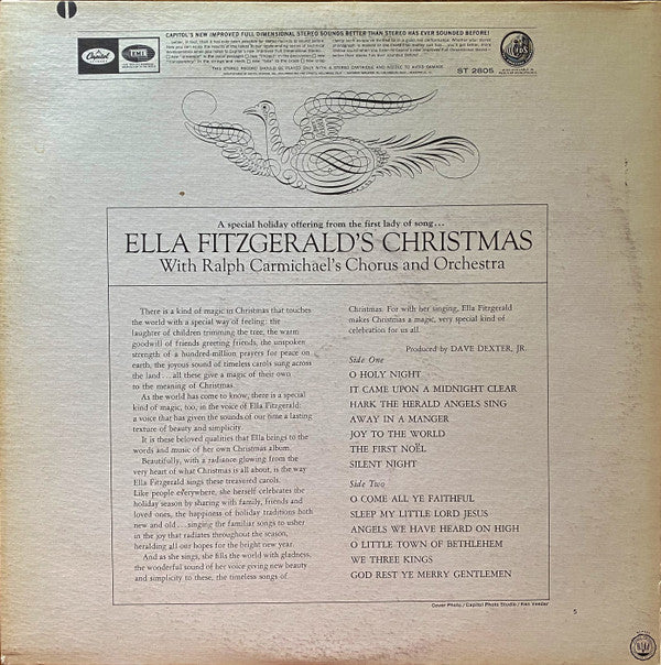 Ella Fitzgerald : Ella Fitzgerald's Christmas (LP, Album, Los)