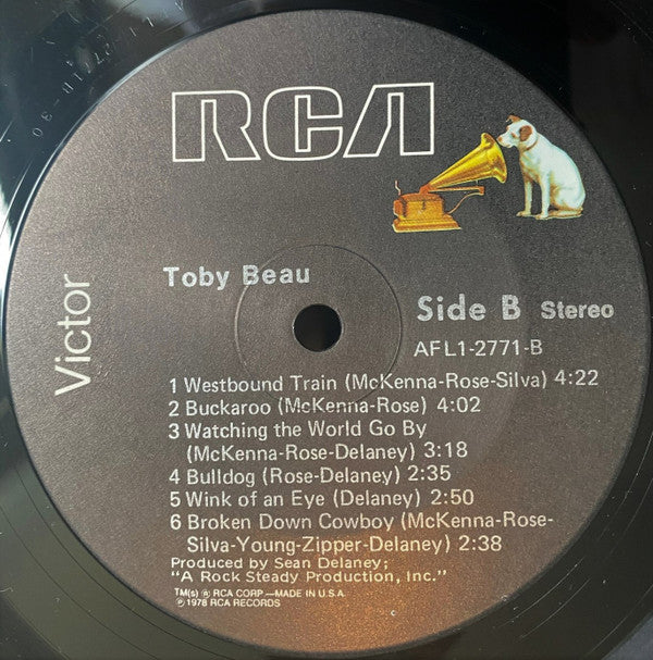 Toby Beau : Toby Beau (LP, Album, Emb)