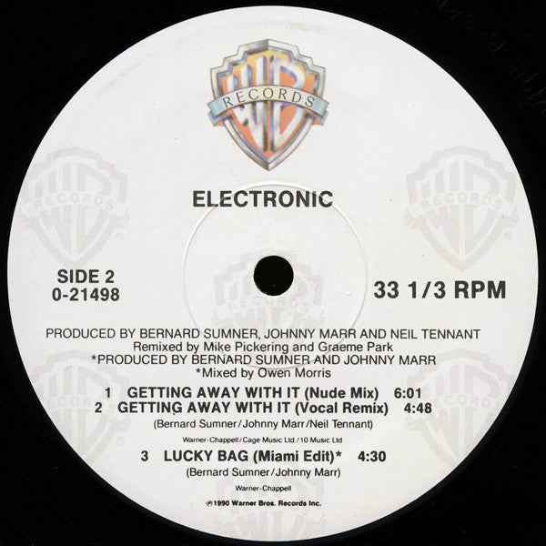 Electronic : Getting Away With It... Specially-Priced Maxi-Single! / Lucky Bag (12", Maxi)